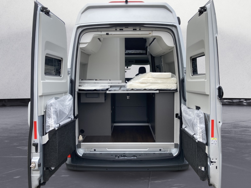 Volkswagen - Grand California 600 Motor: 2,0 l TDI EU6 SCR    Getriebe: Frontantrieb 8-Gang-Automatikgetriebe Radstand: 3640 m , 
